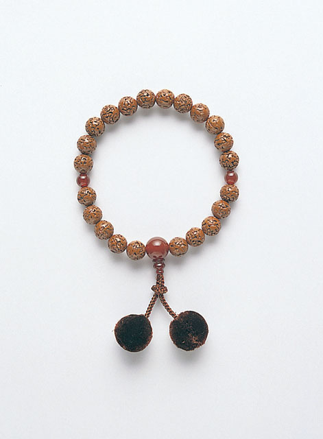 京念珠＜男性用 片手念珠＞金剛樹メノウ仕立２２玉