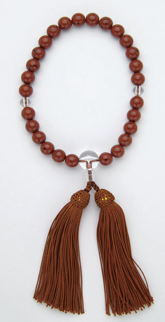 京念珠＜男性用 片手念珠＞新星月２７玉