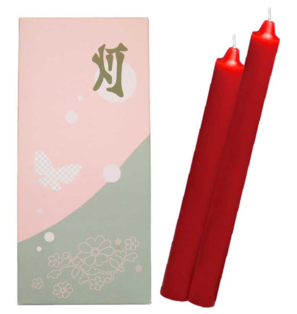 徳用国産ローソク（３０箱１口）（赤）