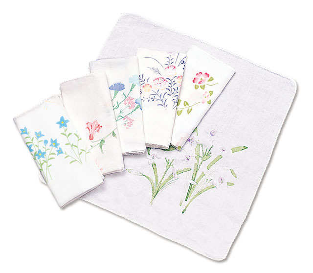 ガーゼはんかち（二重袷）１０枚セット