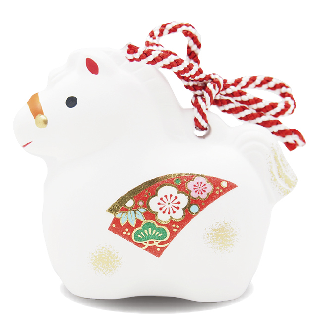 干支　錦彩土鈴（中）（10個セット）