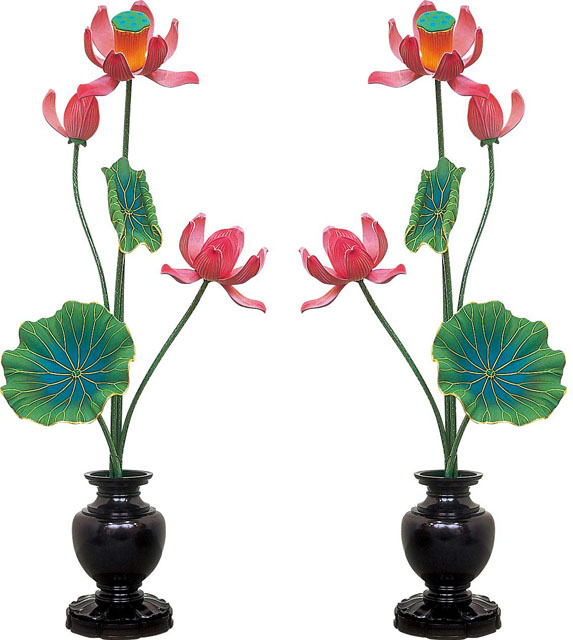 法隆寺型常花（一対）５本立て