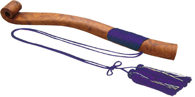 花梨瘤 笏（正絹房付）