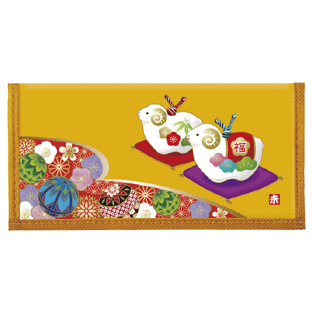 干支カレンダー財布（民芸柄）（10個セット）