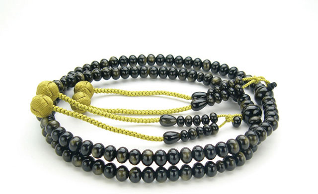 京念珠＜真言宗＞金曜石共仕立（尺３平玉）