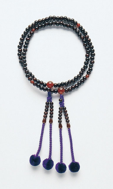 京念珠＜真言宗＞紫檀メノウ仕立