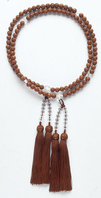 京念珠＜真言宗＞金剛菩提樹ハリ仕立（行者）尺６寸