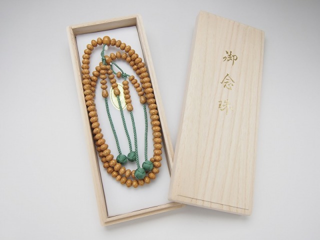 菩提樹　念珠　真言宗用　なお 大特価品】【真言宗様用】京念珠 天竺菩提樹共仕立（尺2寸平玉）