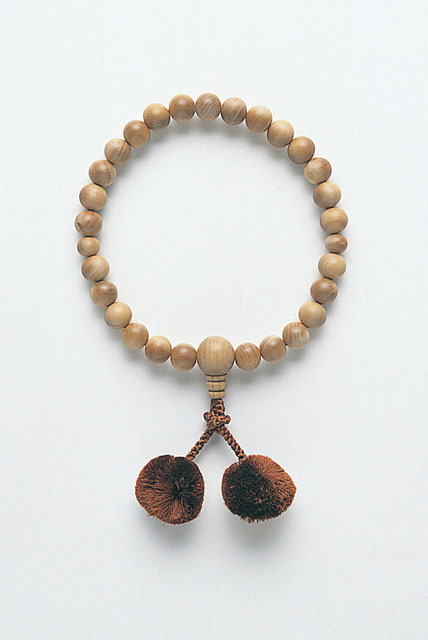 京念珠＜男性用 片手念珠＞白檀２７玉