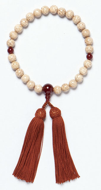 京念珠＜男性用 片手念珠＞星月メノウ仕立２７玉