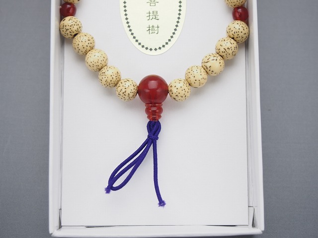 星月菩提樹腕輪念珠P仕立て（紙箱入）7mm玉（10個セット）
