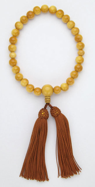 京念珠＜男性用 片手念珠＞本つげ２７玉