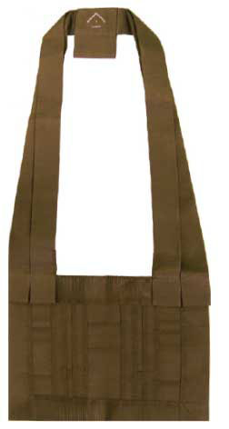 正絹絽 寸５威儀細（茶）