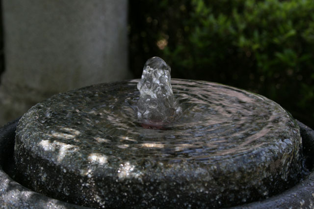癒しの水音 簡易屋内用 水琴窟 水循環式 青古信樂 （微小陶琴