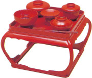 【寺院仏具】献茶湯器　朱　大 献茶湯器 朱塗り（一対） | 仏壇・仏具専門店 滝田商店