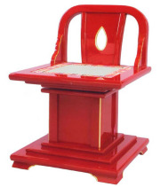 新型略式曲録（朱塗）金具付