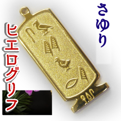 ヒエログリフ ペンダント 名前ネームネックレス 象形文字 ピラミッド 古代エジプト文字 ゴールド