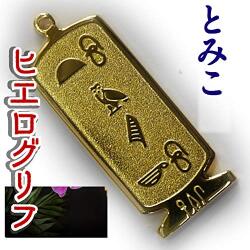 ヒエログリフ ペンダント 名前ネームネックレス 象形文字 ピラミッド 古代エジプト文字 ゴールド