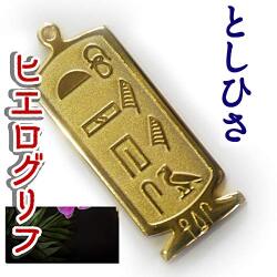 ヒエログリフ ペンダント 名前ネームネックレス 象形文字 ピラミッド 古代エジプト文字 ゴールド