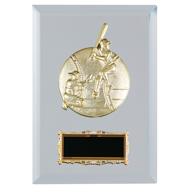 表彰記念盾 野球専用ミラー表彰記念楯（コスパに優れた樹脂製レリーフ