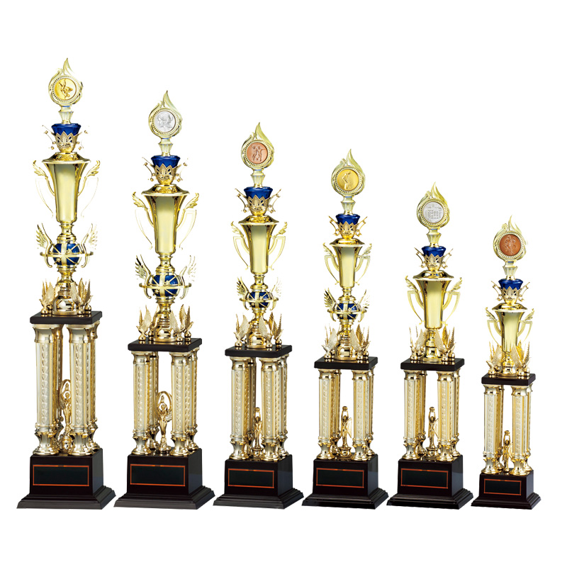 レリーフ交換トロフィー 図柄は24種 各金銀銅から選べるメダル付き優勝