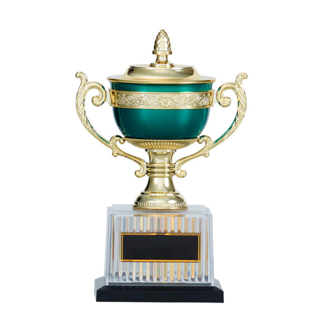 樹脂製優勝表彰カップ　緑色カップ