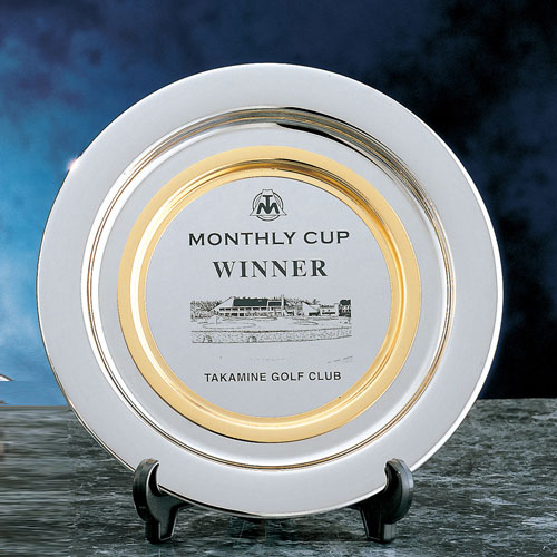 オリジナルプリントが出来る真鍮製飾り皿