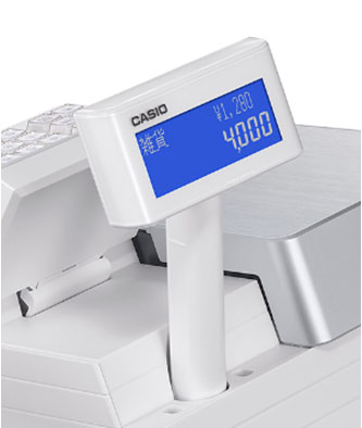 CASIO SR-C550-45WEワンタッチメニュー72種類レジスターホワイト CASIO