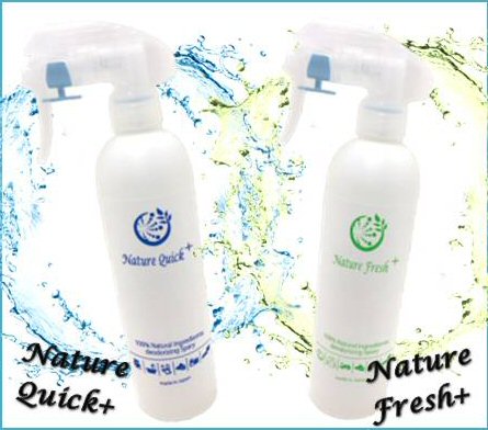 2本セット　除菌・消臭スプレー　Nature Quick+　抗菌・防臭スプレー　Nature Fresh+　持続効果　各350ml