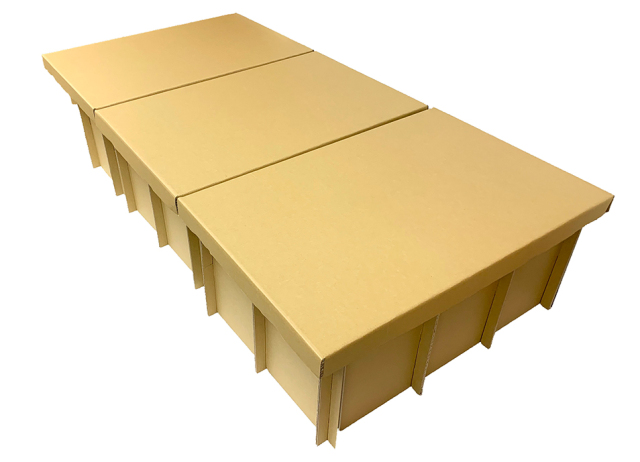 組立式簡易段ボールベッド