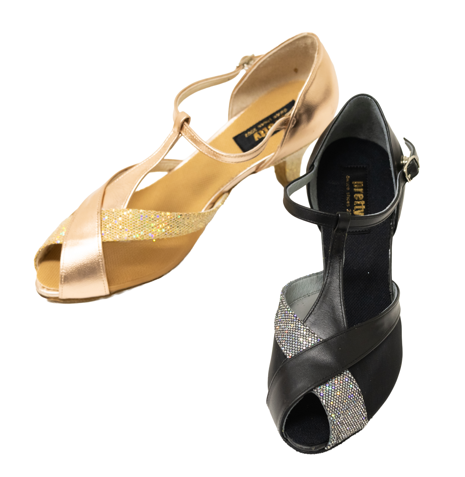 【プリティ】パーティシューズ201（兼用・チュール付き）