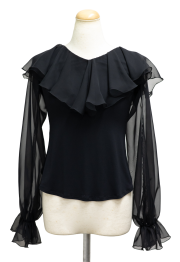 【白樺ドレス】T-5フリルジョーゼット トップス