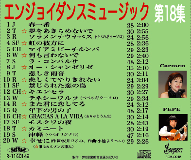 ペペ＆カルメン　エンジョイダンスミュージック2011愛をあきらめないで