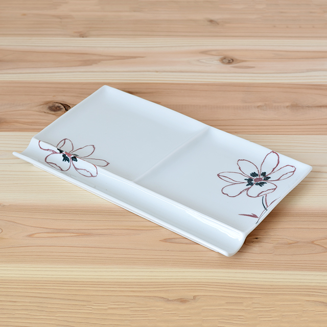 波佐見焼 アネモネ 赤 仕切プレート 大 波佐見焼 和食器 セレクトショップ Danlife 波佐見焼 アネモネ 赤 仕切プレート 大 波佐見焼 和食器 セレクトショップ Danlife