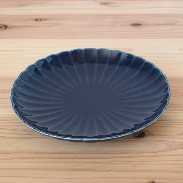 波佐見焼　団陶器　Danlife　和食器　器　しのぎ　鎬　花　シンプル　皿　小鉢　プレート　ボウル