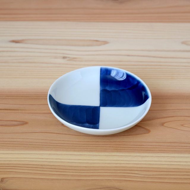 波佐見焼　　和食器　セレクトショップ　Danlife　　シンプル　染付　小皿　　豆皿　手塩皿　康創窯