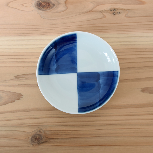 波佐見焼　　和食器　セレクトショップ　Danlife　　シンプル　染付　小皿　　豆皿　手塩皿　康創窯