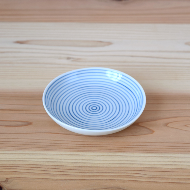 波佐見焼　　和食器　セレクトショップ　Danlife　　シンプル　染付　小皿　　豆皿　手塩皿　康創窯