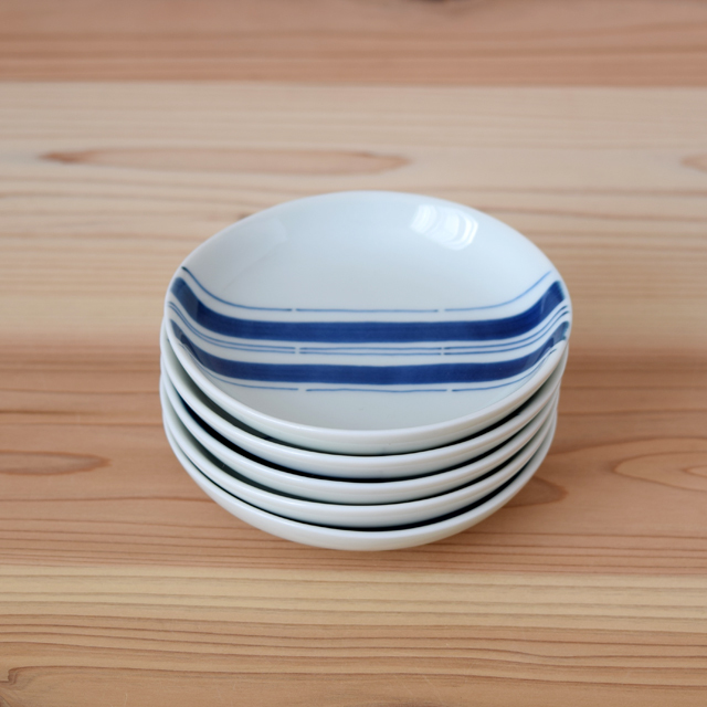 波佐見焼　　和食器　セレクトショップ　Danlife　　シンプル　染付　小皿　　豆皿　手塩皿　康創窯