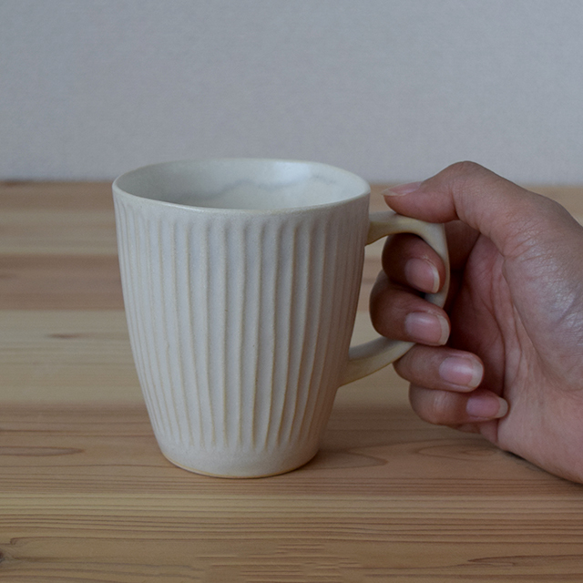 波佐見焼　団陶器　和食器　器　しのぎ　鎬　菊割　マグカップ　お茶碗　茶付　小付　丼　