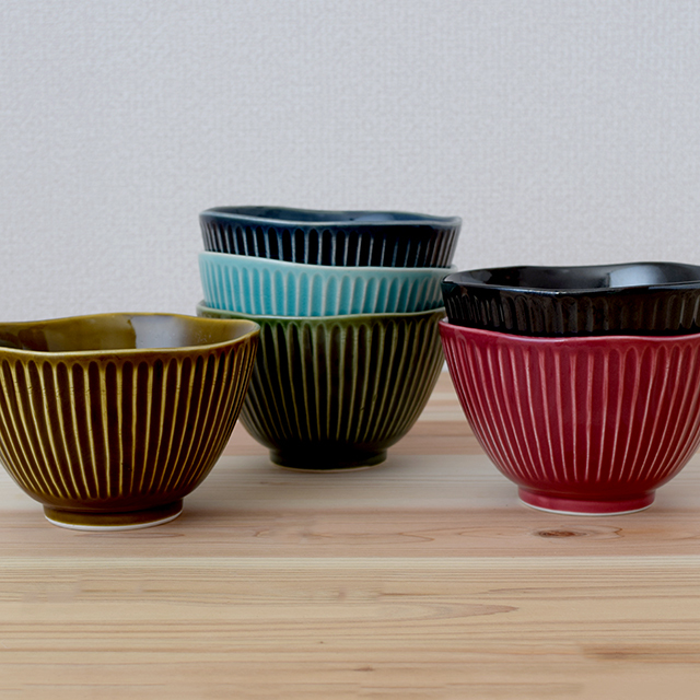 波佐見焼　マグカップ　カップ　取皿　丸皿　茶碗　丼　鎬　しのぎ　和食器　セレクトショップ　Danlife
