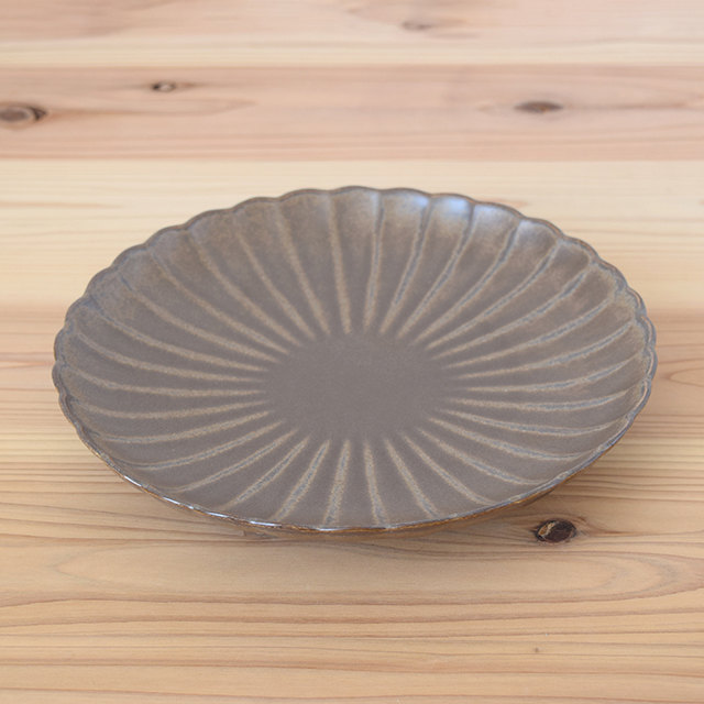 波佐見焼　団陶器　Danlife　和食器　器　しのぎ　鎬　花　シンプル　皿　小鉢　プレート　ボウル