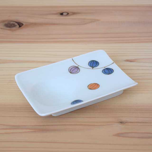 波佐見焼 康創窯】フウセンカズラ マルチ皿