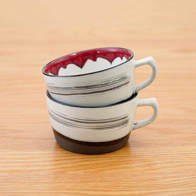 波佐見焼　団陶器　和食器　器　器好き セリジエ　花柄　茶碗　湯呑　マグ　スープ　カップ