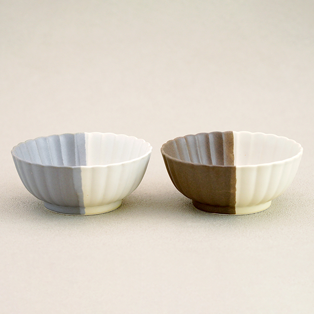 波佐見焼　団陶器　和食器　器　器好き　しのぎ　鎬　丸小鉢　小鉢　取鉢　鍋