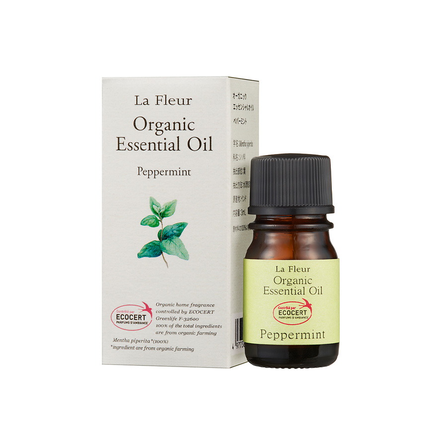 ラ・フルール オーガニックエッセンシャルオイル ペパーミント 3mL