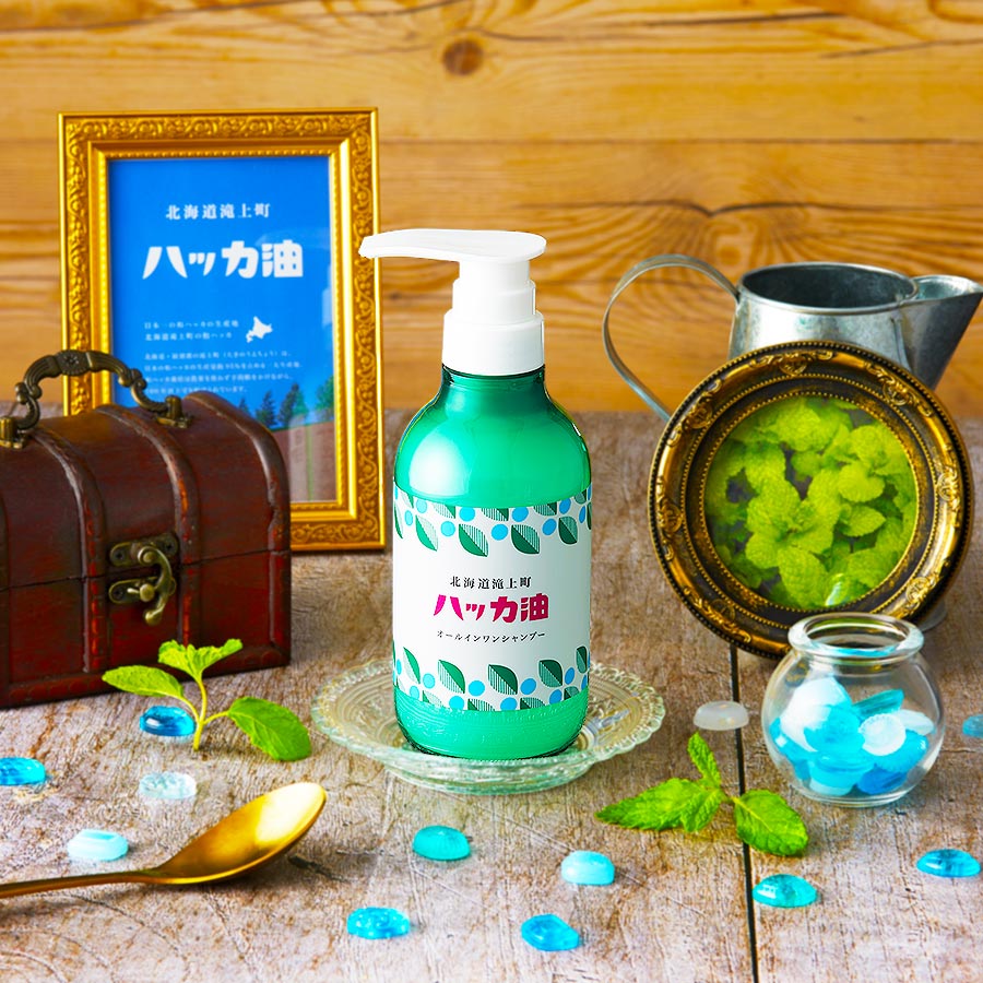 【季節限定】北海道ハッカ油　オールインワンシャンプー 365mL