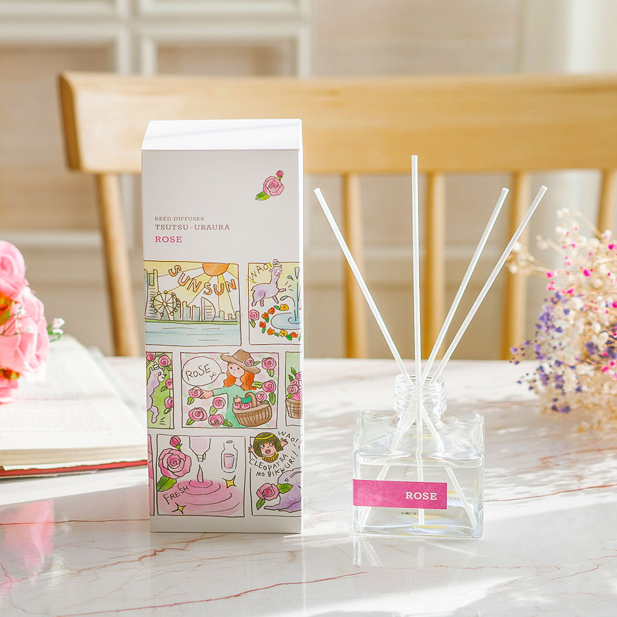 つつうらうら消臭リードディフューザー ばら 120mL｜DAILY AROMA JAPAN公式｜DAJ ONLINE