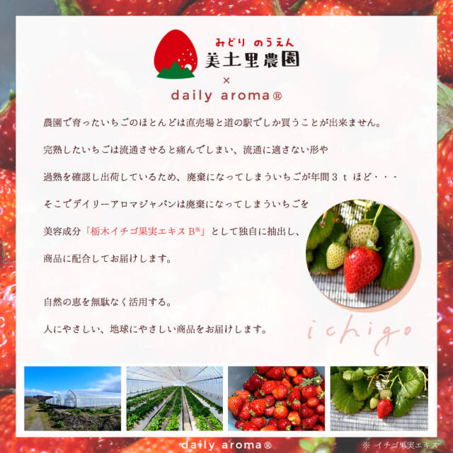 いちご アロマバスパウダー 40g｜DAILY AROMA JAPAN公式｜DAJ ONLINE
