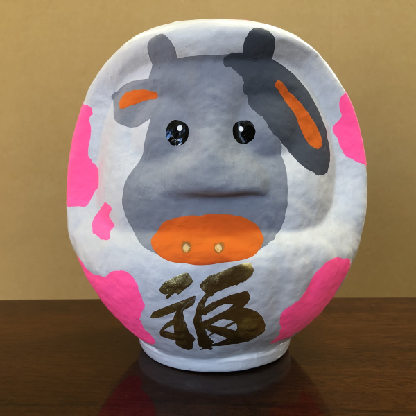 干支だるま　丑　2.5号